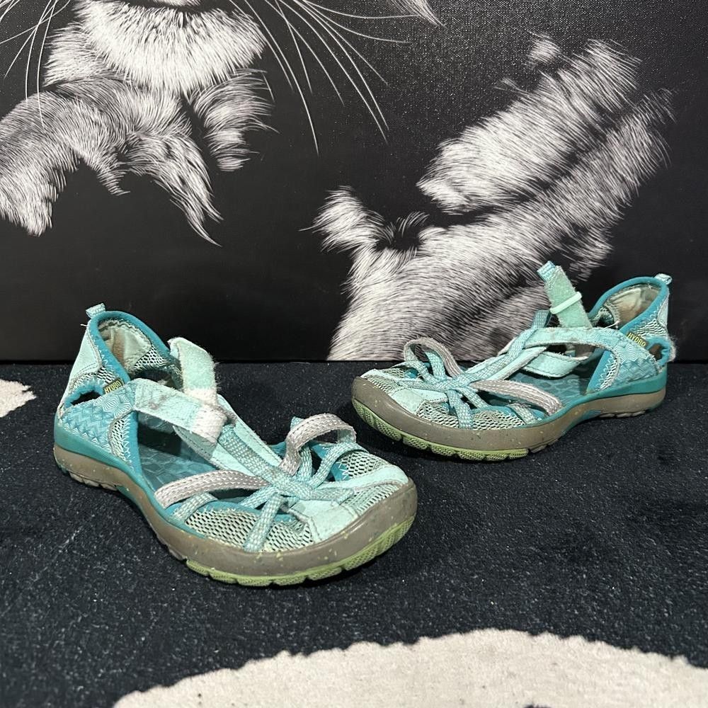 Merrell Hydro Monarch Fisherman Sandal Girls 2M Blue Mesh Hiking Outdoor Travel